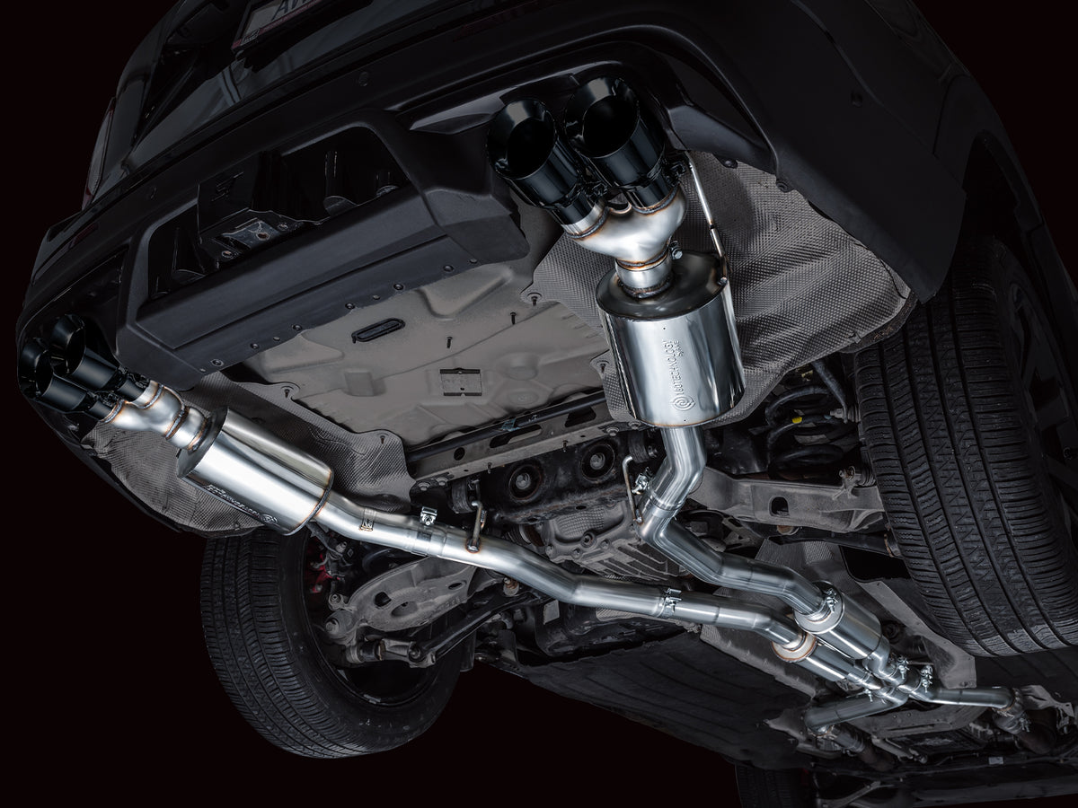 AWE Tuning 2020+ Ford Explorer ST Touring Edition Exhaust w/ Diamond Black Tips - 3015-43625