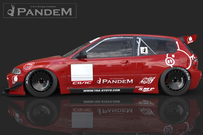 GReddy 92-95 Honda Civic EG Hatchback Pandem Rocket Bunny Side Skirts - 17050113