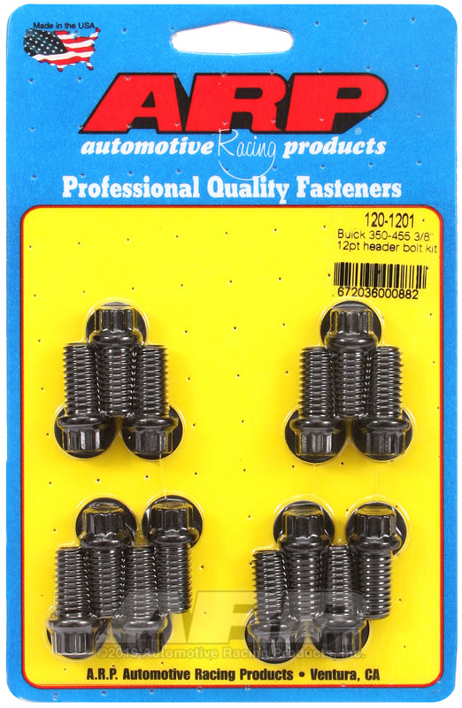 ARP Buick 350-455 3/8in 12pt Header Bolt Kit - 120-1201