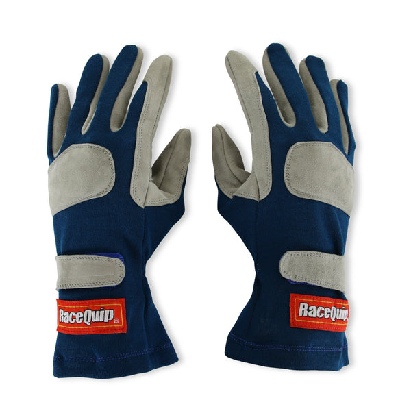RaceQuip Blue 1-Layer SFI-1 Glove - Medium