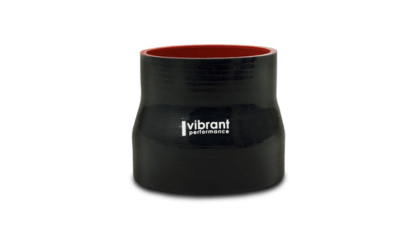 Vibrant 4 Ply Reducer Coupling 1in x 1.25in x 3in Long (BLACK) - 2920
