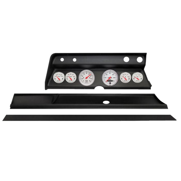 Autometer Arctic White Direct Fit Dash Kit 1966 Chevy Chevelle (2 x 3-3/8in. / 4 x 2-1/16in.) - 2931-03