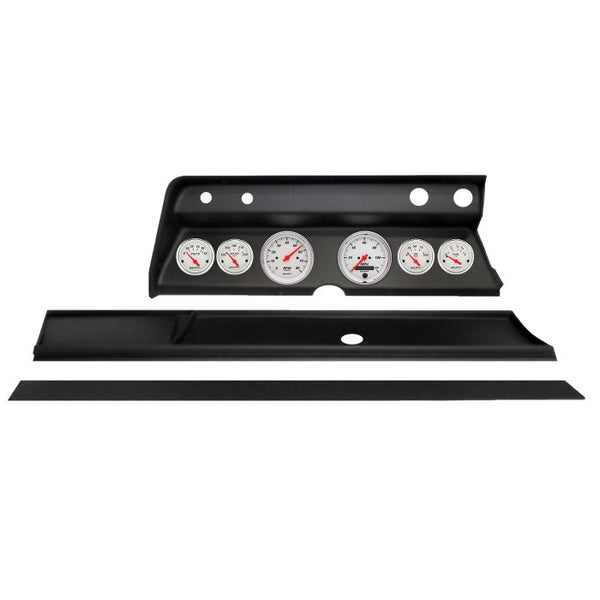 Autometer Arctic White Direct Fit Dash Kit 1967 Chevy Chevelle (2 x 3-3/8in. / 4 x 2-1/16in.) - 2932-03