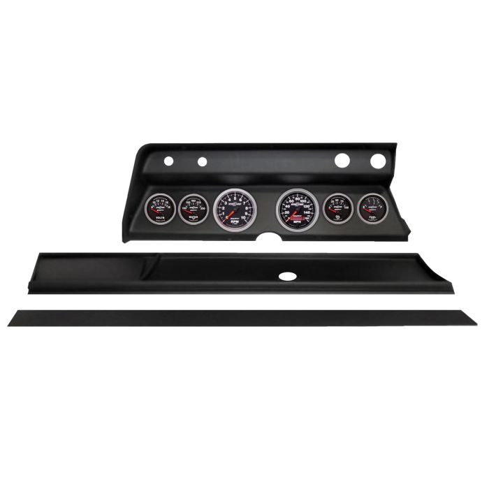 Autometer Sport-Comp II Direct Fit Dash Kit 1967 Chevy Chevelle (2 x 3-3/8in. / 4 x 2-1/16in.) - 2932-12