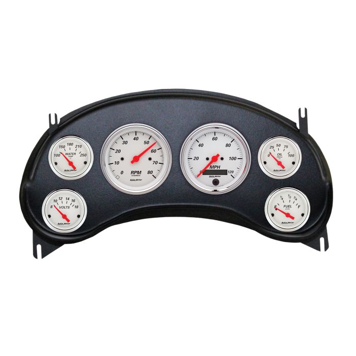 Autometer Arctic White Direct Fit Dash Kit 98-04 Chevy S10 Truck (2 x 3-3/8in. / 4 x 2-1/16in.) - 2934-03