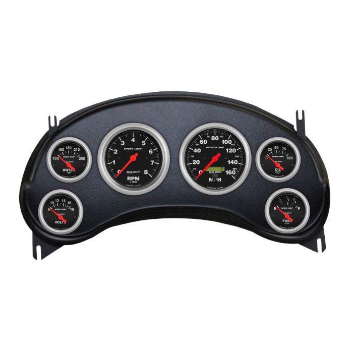 Autometer Sport-Comp Direct Fit Dash Kit 98-04 Chevy S10 Truck (2 x 3-3/8in. / 4 x 2-1/16in.) - 2934-11