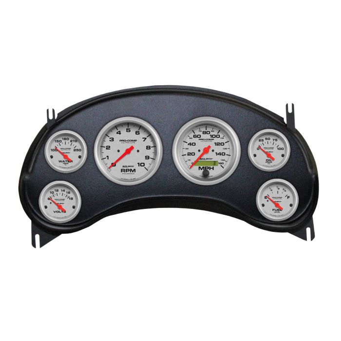 Autometer Ultra-Lite Direct Fit Dash Kit 98-04 Chevy S10 Truck (2 x 3-3/8in. / 4 x 2-1/16in.) - 2934-13