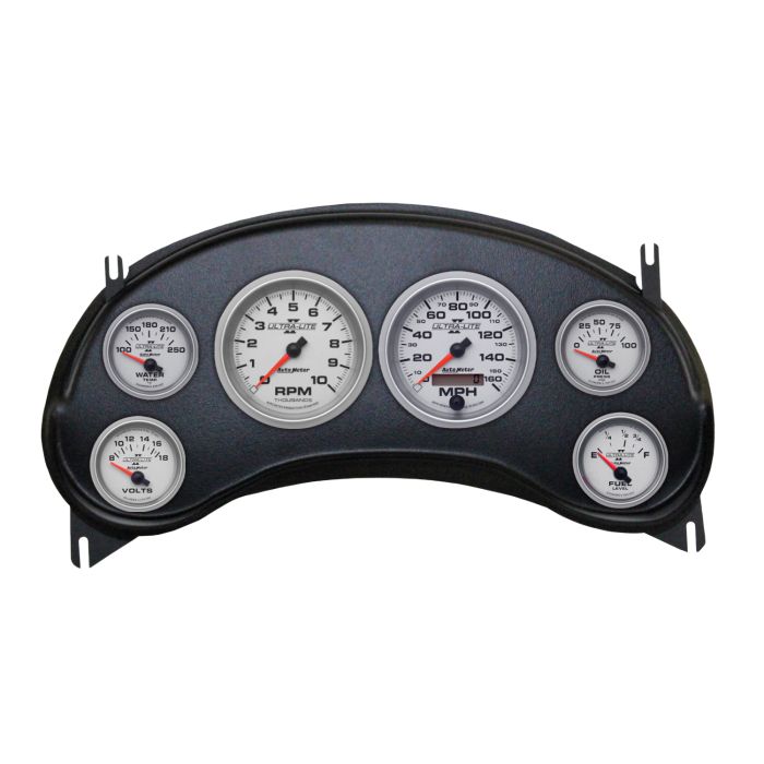 Autometer Ultra-Lite II Direct Fit Dash Kit 98-04 Chevy S10 Truck (2 x 3-3/8in. / 4 x 2-1/16in.) - 2934-14