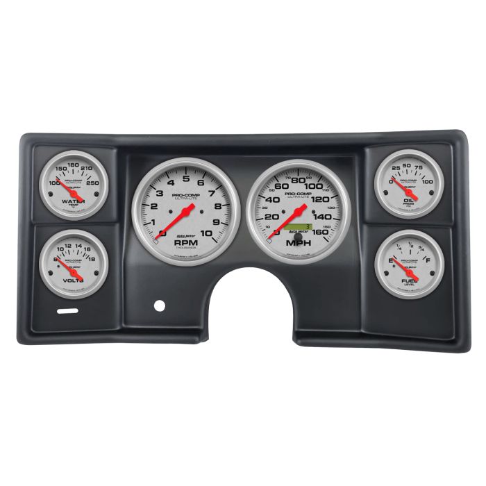 Autometer Ultra-Lite Direct Fit Dash Kit 78-81 Malibu / El Camino / Montecarlo (2 x 5in/4 x 2-5/8in) - 2935-13