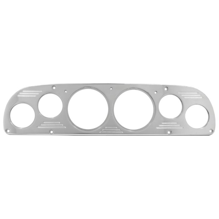AutoMeter Mounting Sol. 57-60 Ford Truck Billet Panel/Gauge Kit - 3-3/8in. (x2) & 2-1/16in. (x4) - 2958