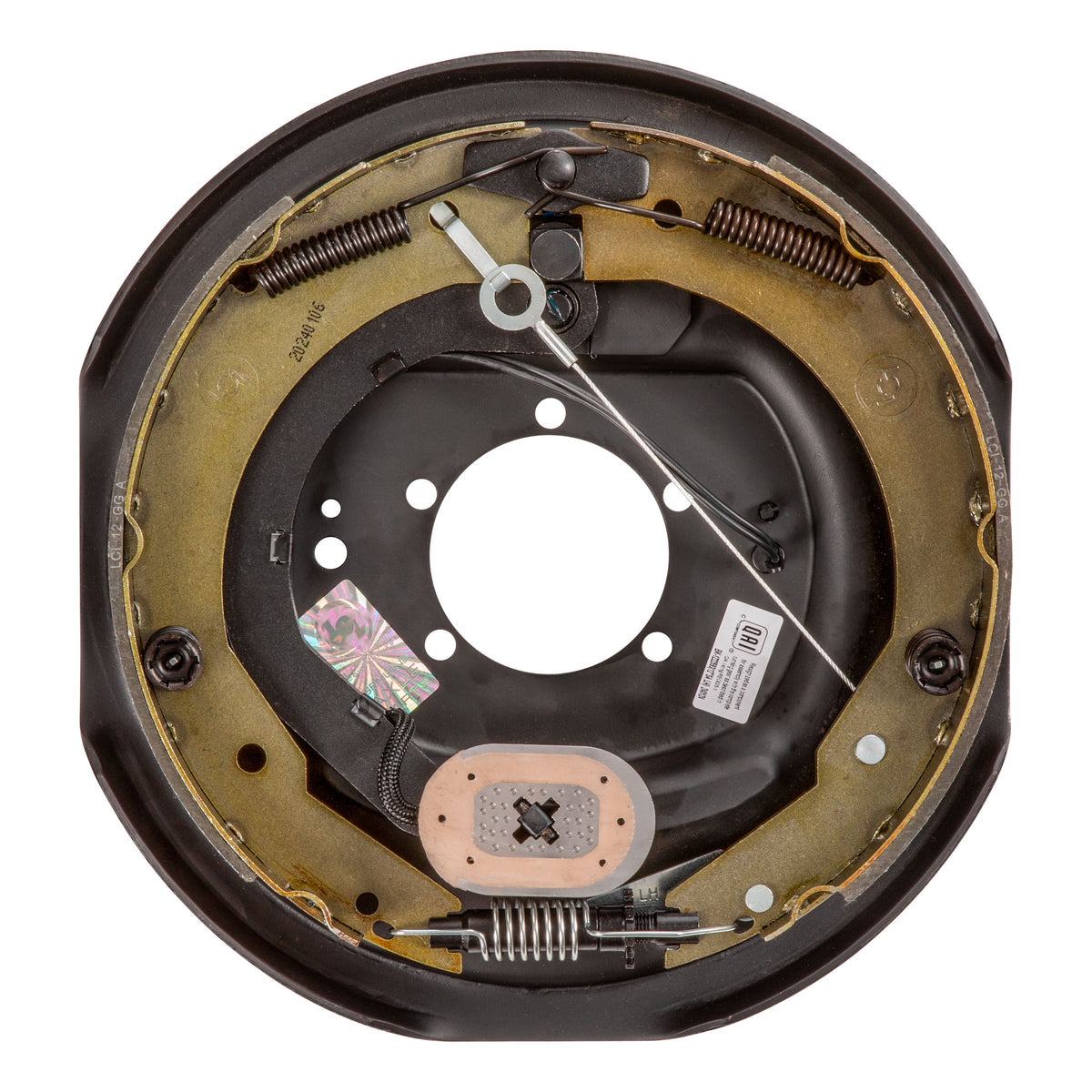 Lippert 296651 Forward Self-Adjusting Trailer Brake Assembly, 12" x 2", 5 Bolt, 5,200-7,000-lb. Hybrid Axles, Left-Side (Driver)