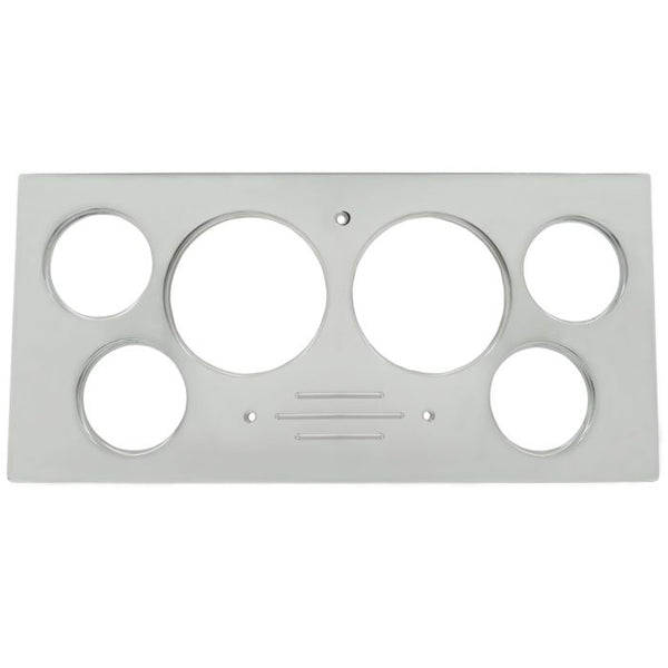 AutoMeter Mounting Sol. 73-79 Ford Truck Billet Panel/Gauge Kit SR - 3-3/8in. (x2) & 2-1/16in. (x4) - 2966