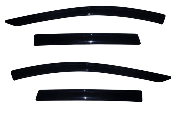 AVS 13-18 Ford Escape Ventvisor Outside Mount Window Deflectors 4pc - Smoke - 94383 for 2013-2019 Ford Escape - front view