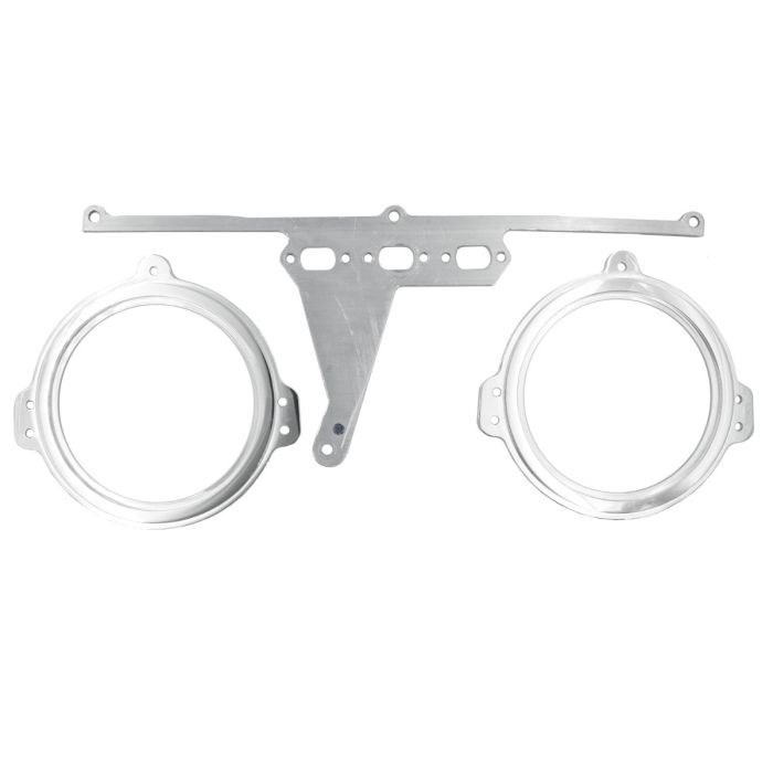 AutoMeter Mounting Solutions 66-67 Ford Falcon Direct-Fit Billet Panel/Gauge Kit - 3-3/8in. (x2) - 2971