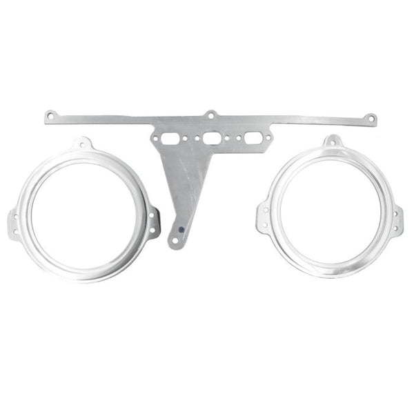 AutoMeter Mounting Solutions 66-67 Ford Falcon Direct-Fit Billet Panel/Gauge Kit - 3-3/8in. (x2) - 2971