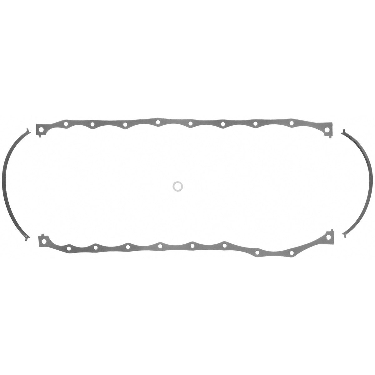 Fel-Pro 1811 Engine Oil Pan Gasket Set Rubber-coated fiber - front view