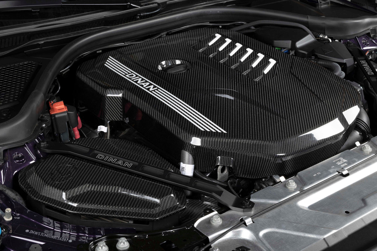 Dinan - Gloss Carbon Fiber Engine Cover - 2020-2026 BMW B58D - D590-0003