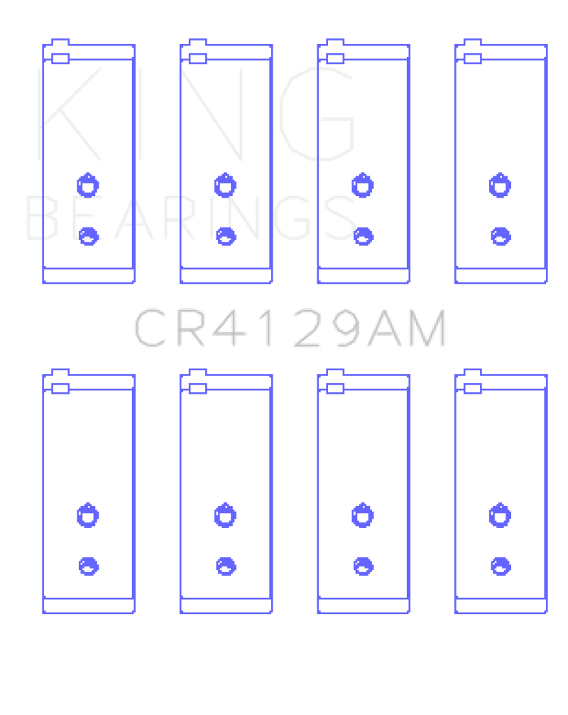 King Toyota 18R/21R (Size +1.0) Connecting Rod Bearing Set - CR4129AM1.0