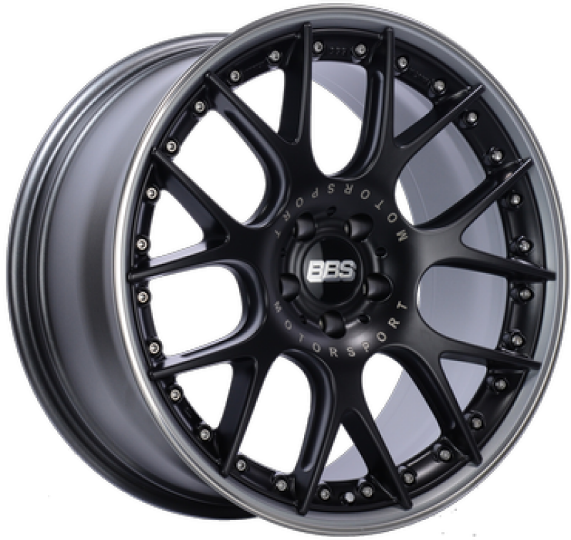 BBS CH-RII 21x9 5x112 ET24 CB 66.5 Porsche Macan Black Center Wheel - CH608BPPO-MTSP by BBS