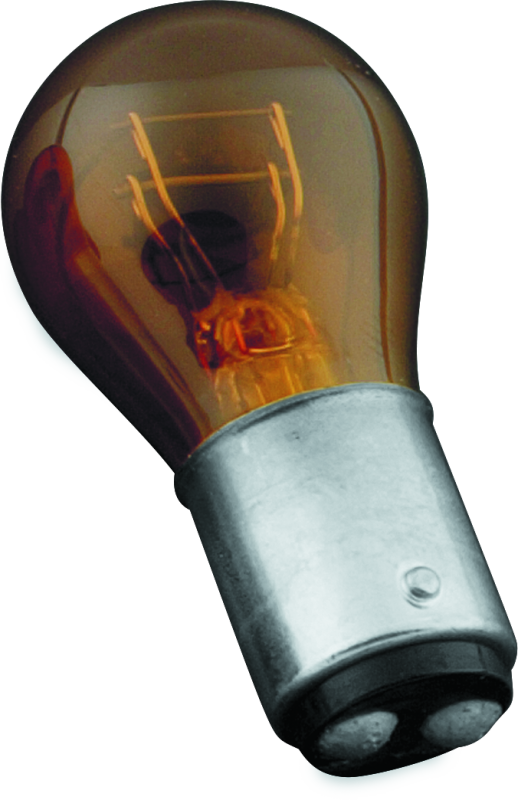 Kuryakyn Amber Incandescent Turn Signal Light Bulb - 4813 - front view