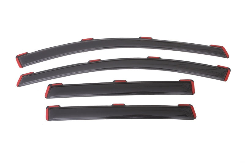 AVS 13-18 Ford Escape Ventvisor In-Channel Front &amp; Rear Window Deflectors 4pc - Smoke - 194383
