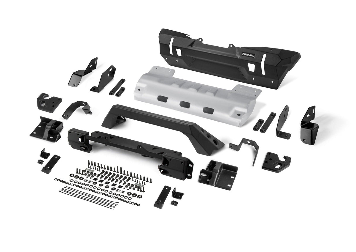 Rival 2018-2025 Jeep Wrangler Front Aluminum Bumper - 2D.2702.3-NL