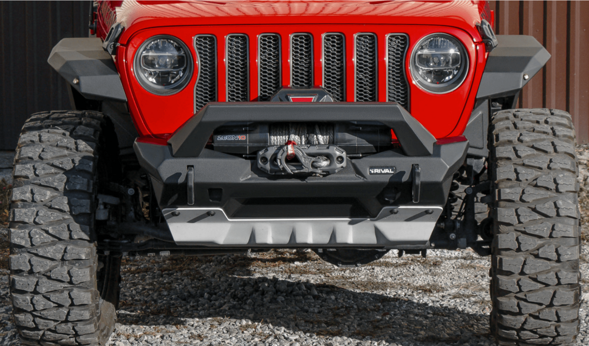 Rival 2018-2025 Jeep Wrangler Front Aluminum Bumper - 2D.2702.3-NL