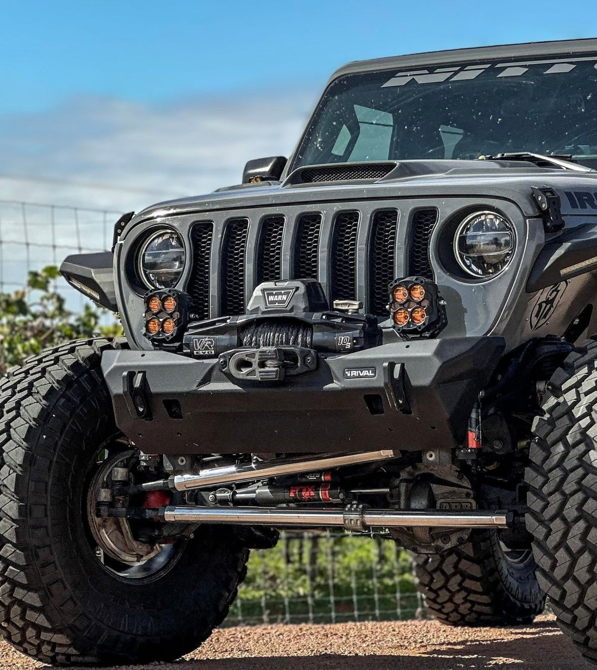Rival 2018-2025 Jeep Wrangler Front Aluminum Bumper - 2D.2702.3-NL