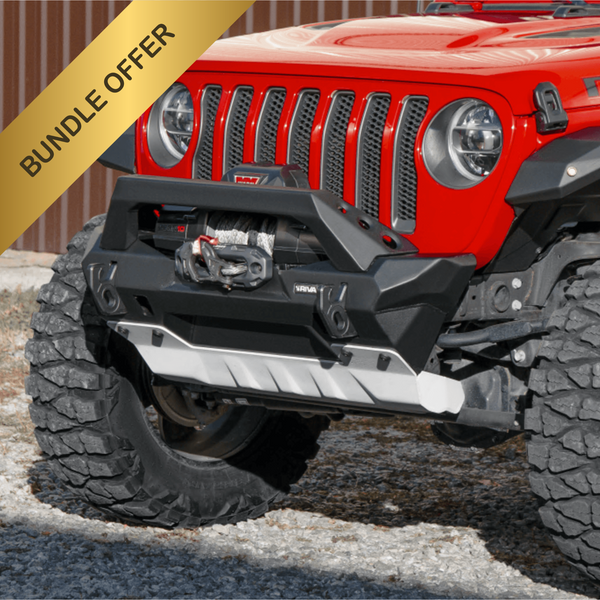 Rival 2018-2025 Jeep Wrangler Front Aluminum Bumper - 2D.2702.3-NL
