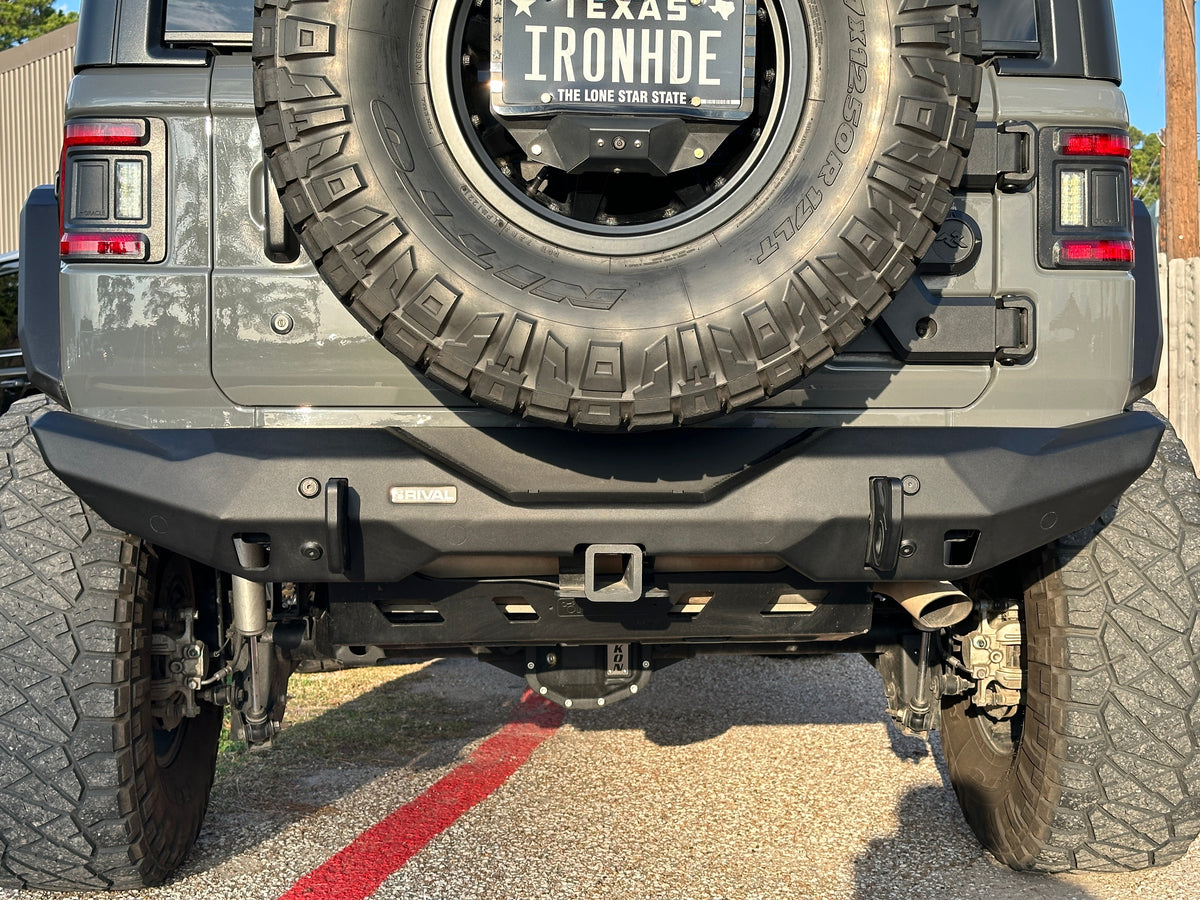 Rival 2018-2025 Jeep Wrangler JL  Rear Aluminum Stubby Bumper - 2D.2709.2-NL