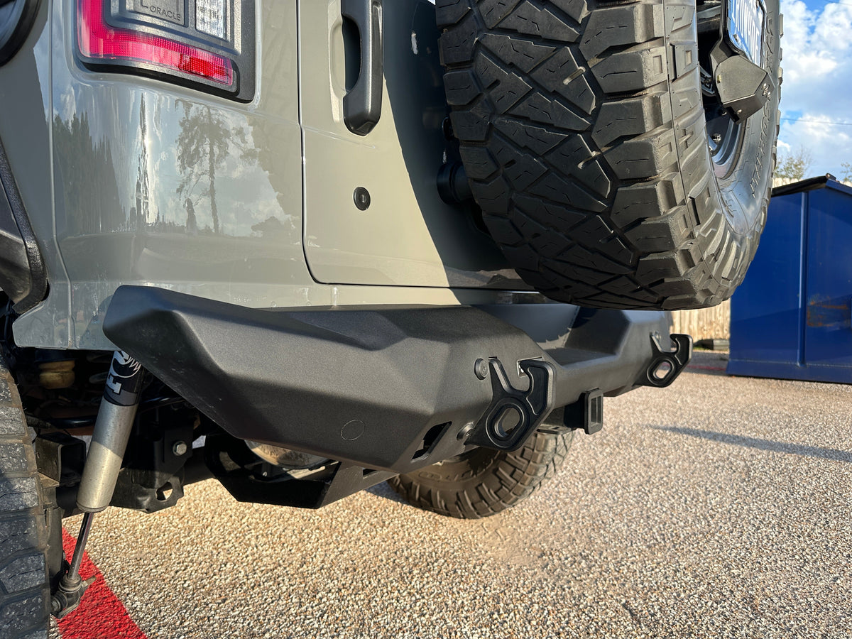 Rival 2018-2025 Jeep Wrangler JL  Rear Aluminum Stubby Bumper - 2D.2709.2-NL