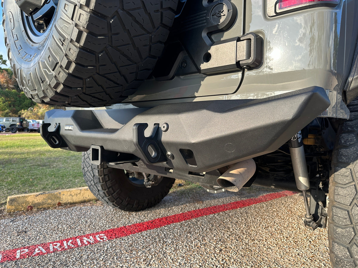 Rival 2018-2025 Jeep Wrangler JL  Rear Aluminum Stubby Bumper - 2D.2709.2-NL