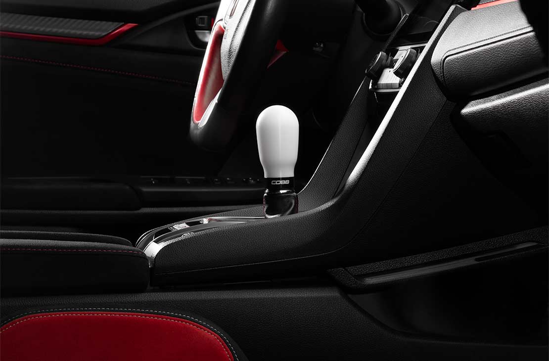 Cobb 17-21 Honda Civic Type R 6-Speed Tall Weighted Cobb Knob - White - 2H1370-W