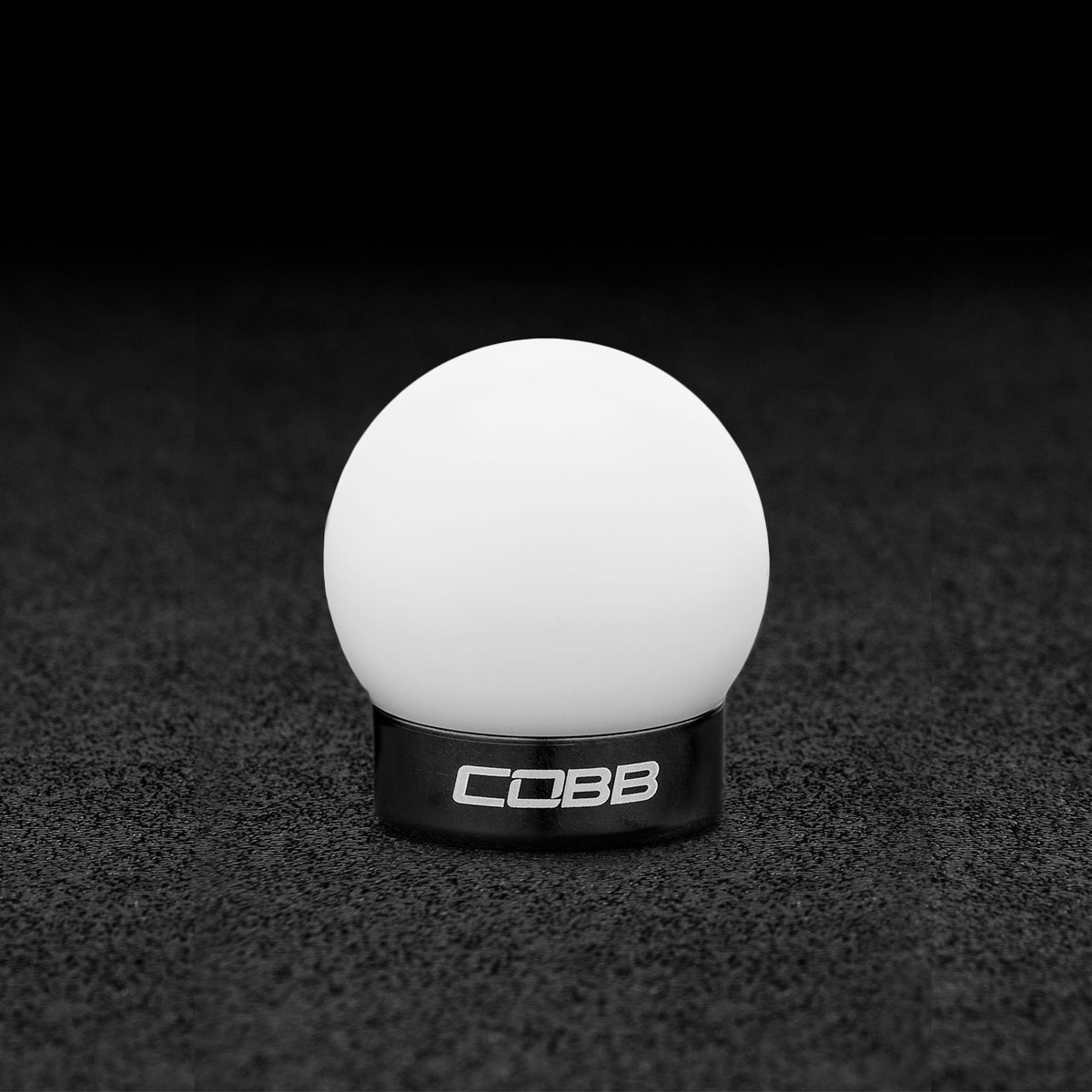 Cobb Ford Mustang Shift Knob White with Black Base - 2M1350-W-BK