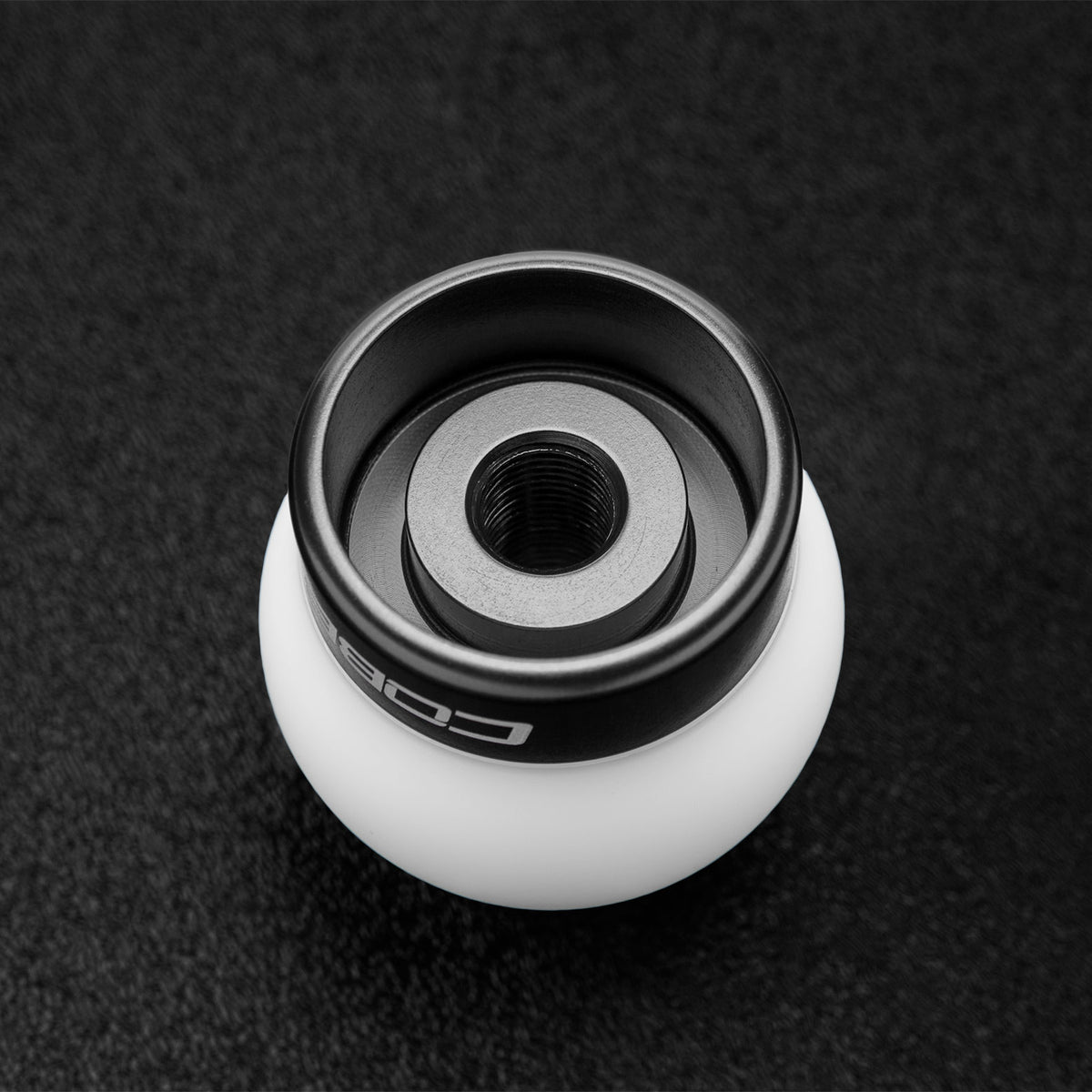 Cobb Ford Mustang Shift Knob White with Black Base - 2M1350-W-BK