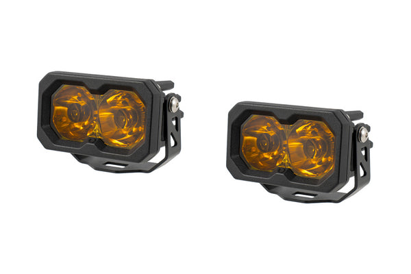 Diode Dynamics C2 2.0 Pro Yellow Spot Standard ABL (pair) - DD8111P by Diode Dynamics - front view