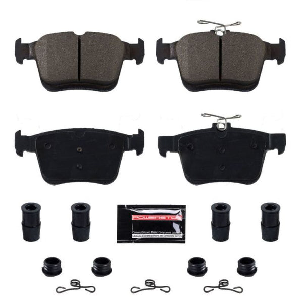 Power Stop 15-19 Audi A3 Rear Z23 Evolution Sport Brake Pads w/Hardware - Z23-1761 for 2016-2023 Audi TT - front view