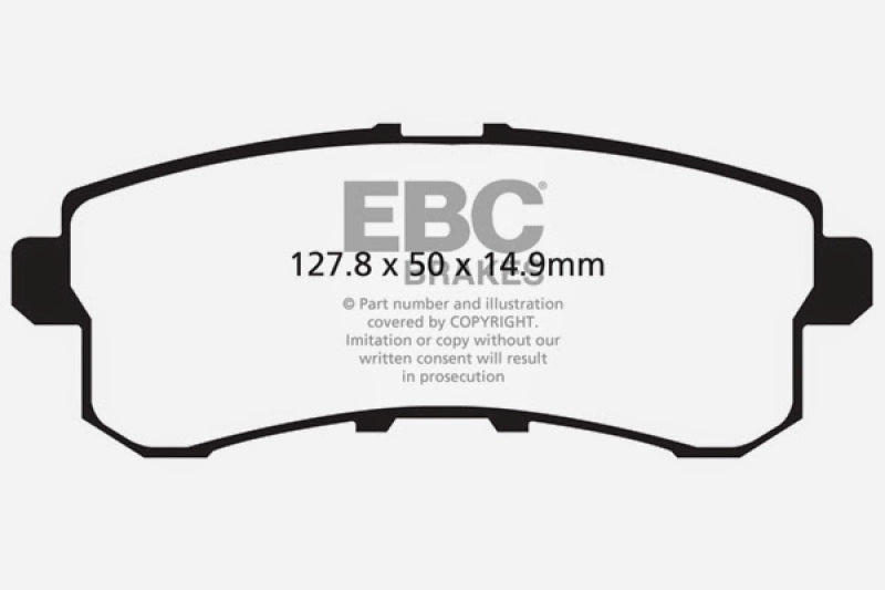 EBC 11-13 Infiniti QX56 5.6 Extra Duty Rear Brake Pads - ED91876