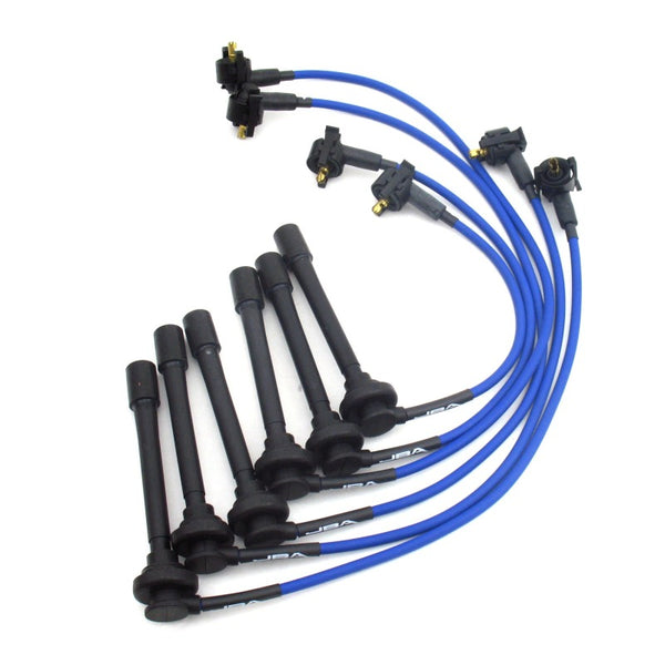 JBA 98-00 Ford Ranger 3.0L Ignition Wires - Blue - W06479 for 1998-2000 Ford Ranger - front view