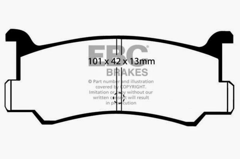 EBC 91-96 Ford Escort 1.8 Ultimax2 Front Brake Pads - UD473