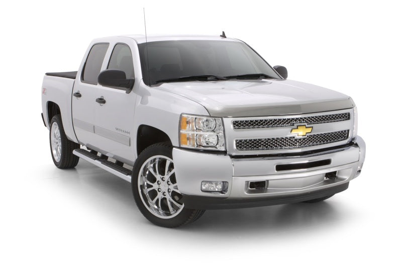 AVS 17-18 Nissan Titan Aeroskin Low Profile Hood Shield - Chrome - 622147