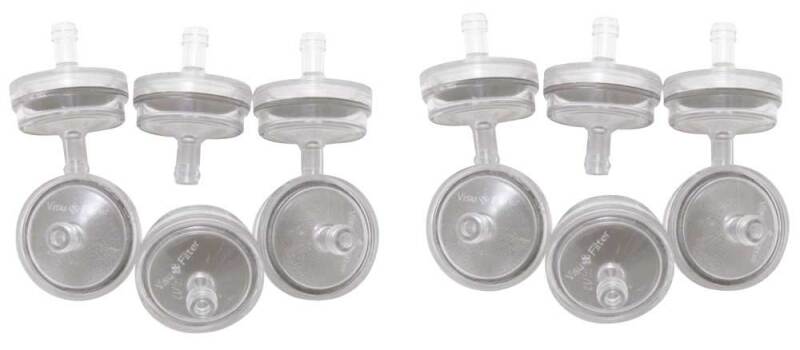 K&N Stainless Mesh Fuel Filter 12in LN Gas Filter .25in FLG 1.75in L - 81-0230 by K&N Engineering - front view