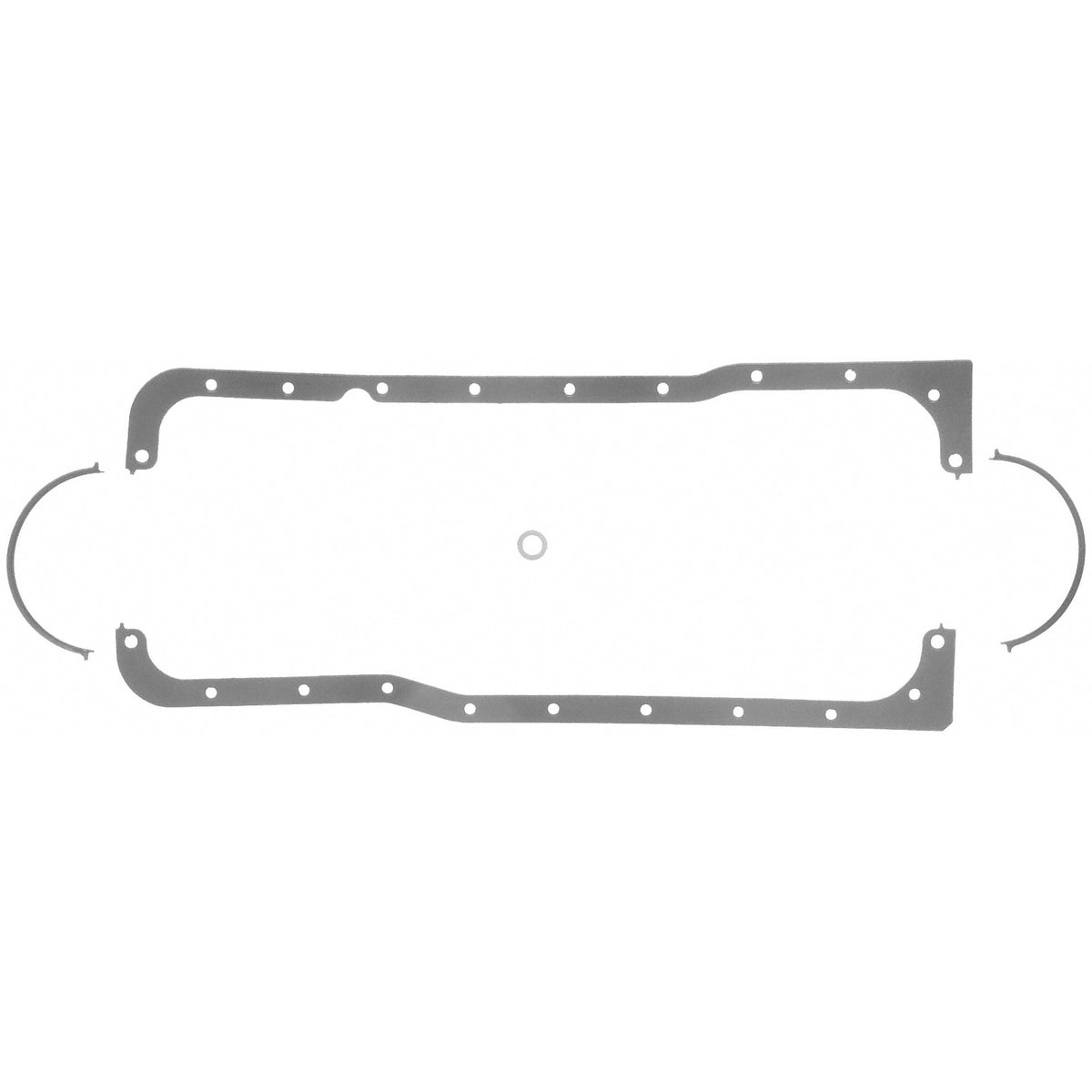 Fel-Pro 1809 Engine Oil Pan Gasket Set Rubber-coated fiber - front view