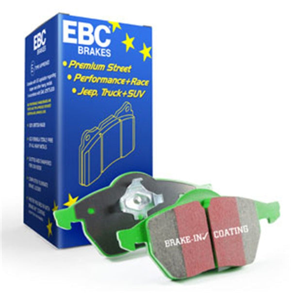 EBC 99-04 Toyota Tacoma 4WD 2.7 Greenstuff Front Brake Pads - DP62005 for 1999-2004 Toyota Tacoma - front view