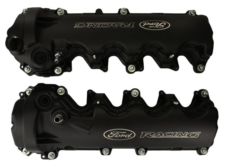 Ford Racing Black Ford Racing Coated 3-Valve Cam Covers - M-6582-FR3VBLK