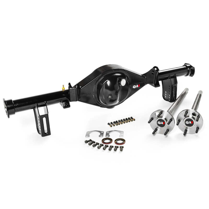 QA1 67-69 F / 68-72 X Body Ford Mustang 9in Narrowed Rear Axle Assembly - R901N for 1969-1972 Chevrolet Nova - front view