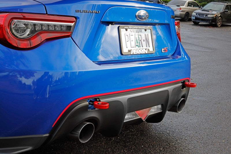 Perrin 13-24 BRZ / FRS / GR86 Tow Hook Kit (Rear) - Red - PSP-BDY-255RD