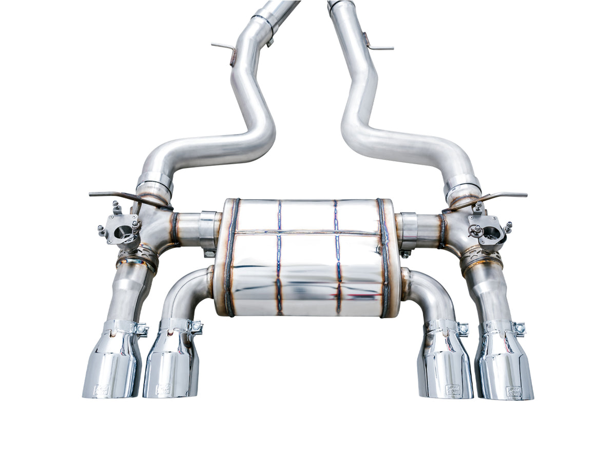 AWE Tuning BMW F8X M3/M4 SwitchPath Catback Exhaust - Chrome Silver Tips - 3025-42070