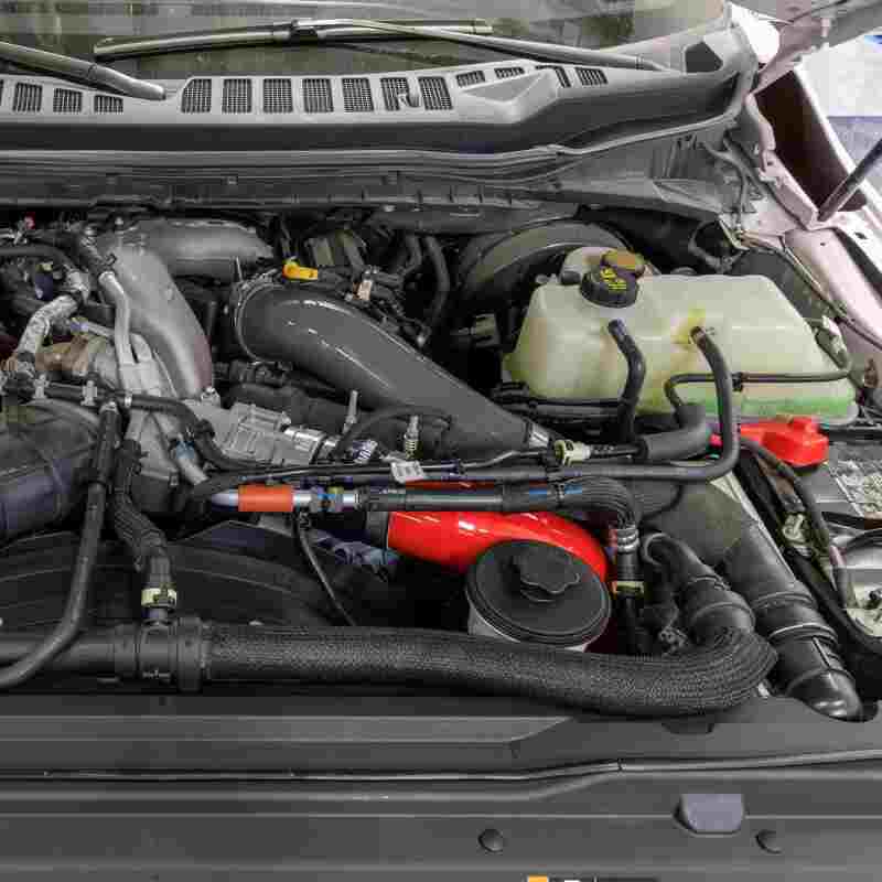 Banks Power 17-26 Ford Super Duty 6.7L Cool Side Boost Tube - Red - 26016