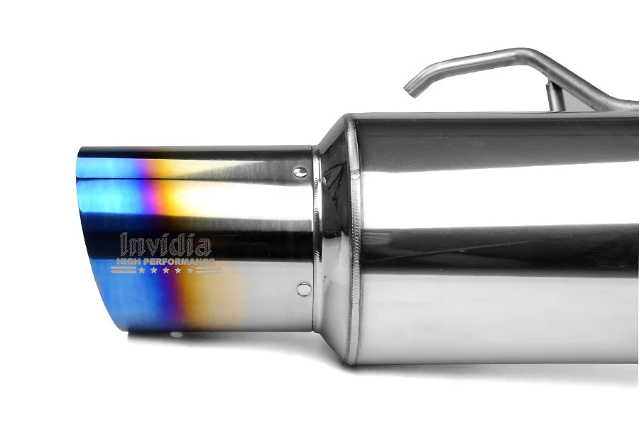 Invidia 08-09 WRX Sedan 76mm (101mm tip) RACING Titanium Tip Cat-back Exhaust